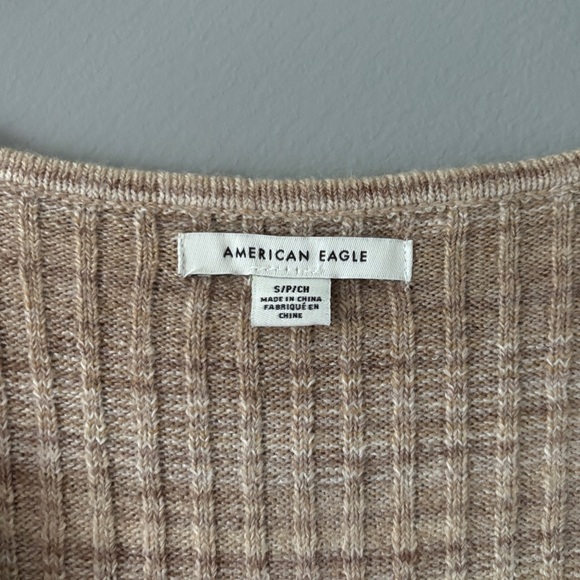 American Eagle Cropped Wrap Sweater - Picture 3 of 3